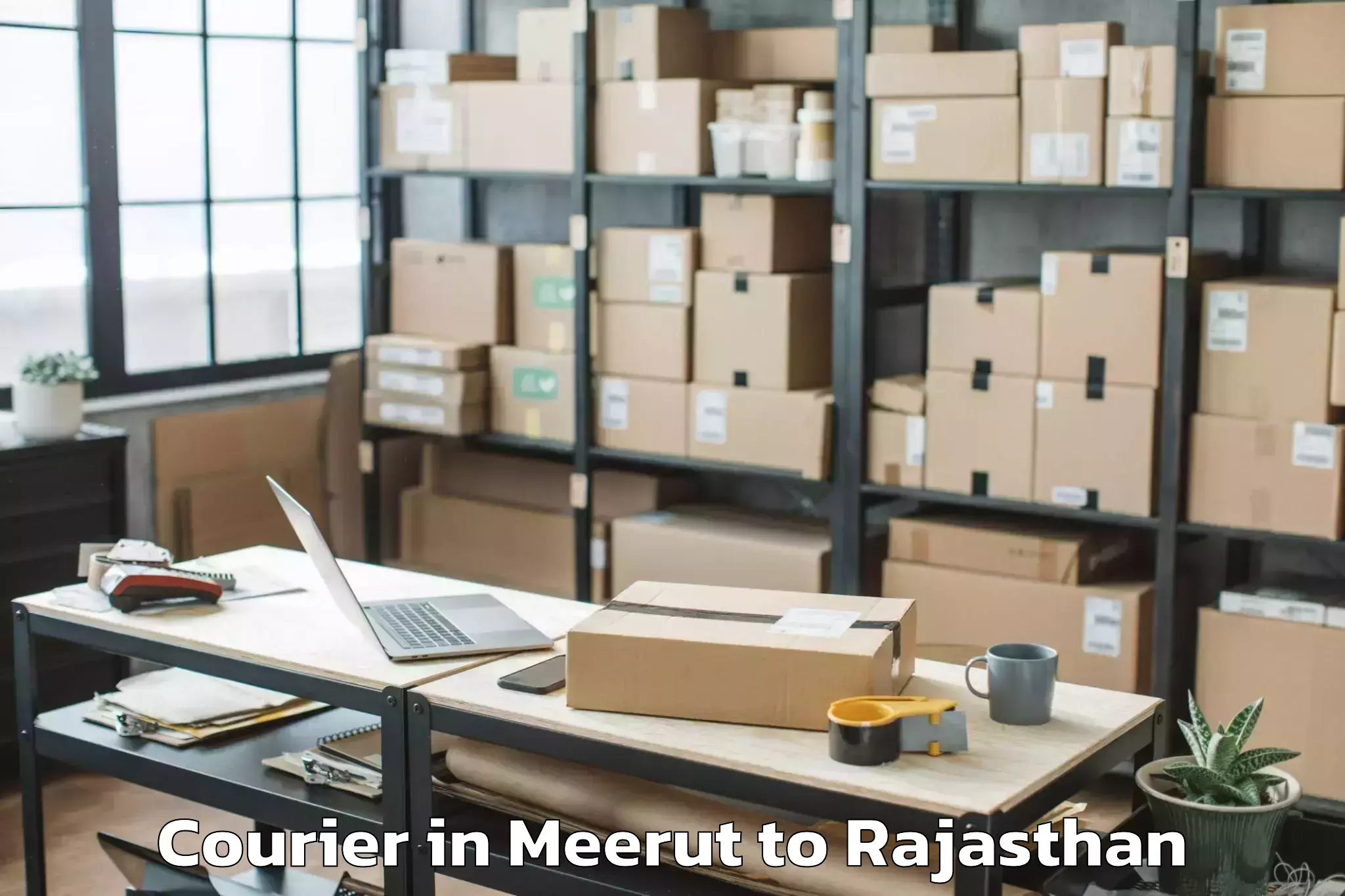 Comprehensive Meerut to Bhadasar Courier